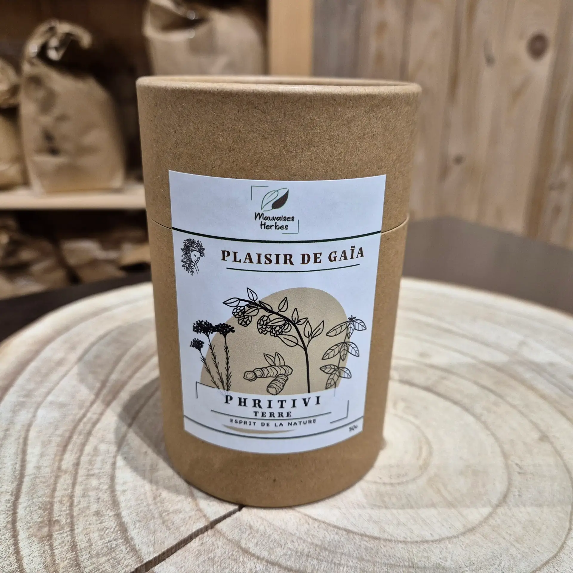PRITHIVI – infusion Terre artisanale à l’hélichryse et au curcuma