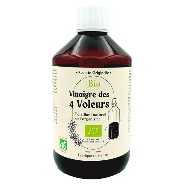 Vinaigre des 4 Voleurs bio – Flacon de 500 ml