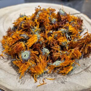 Calendula local en vrac – Fleurs cultivées à Cul-des-Sarts