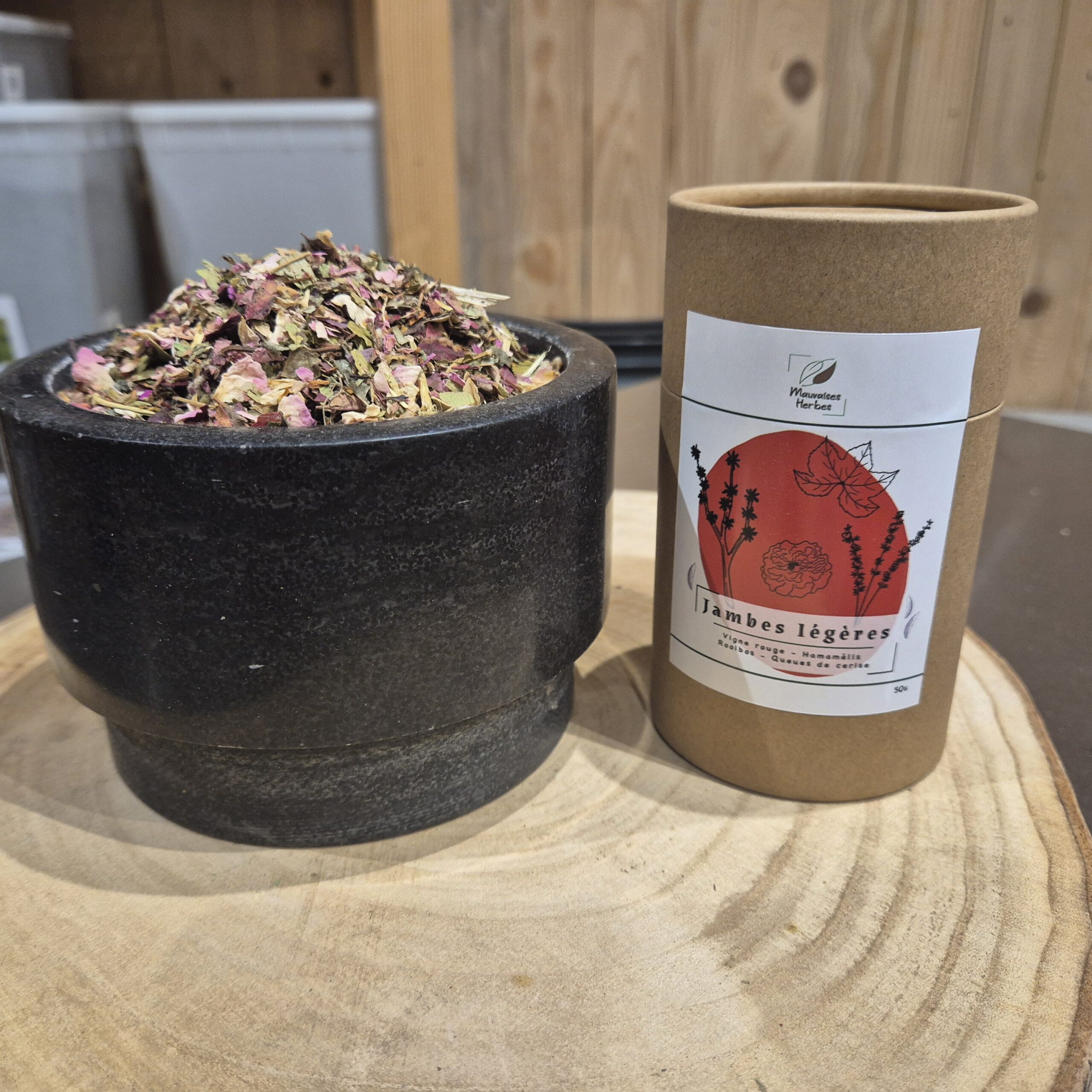 Mélange de plantes de la Tisane Jambes Légères