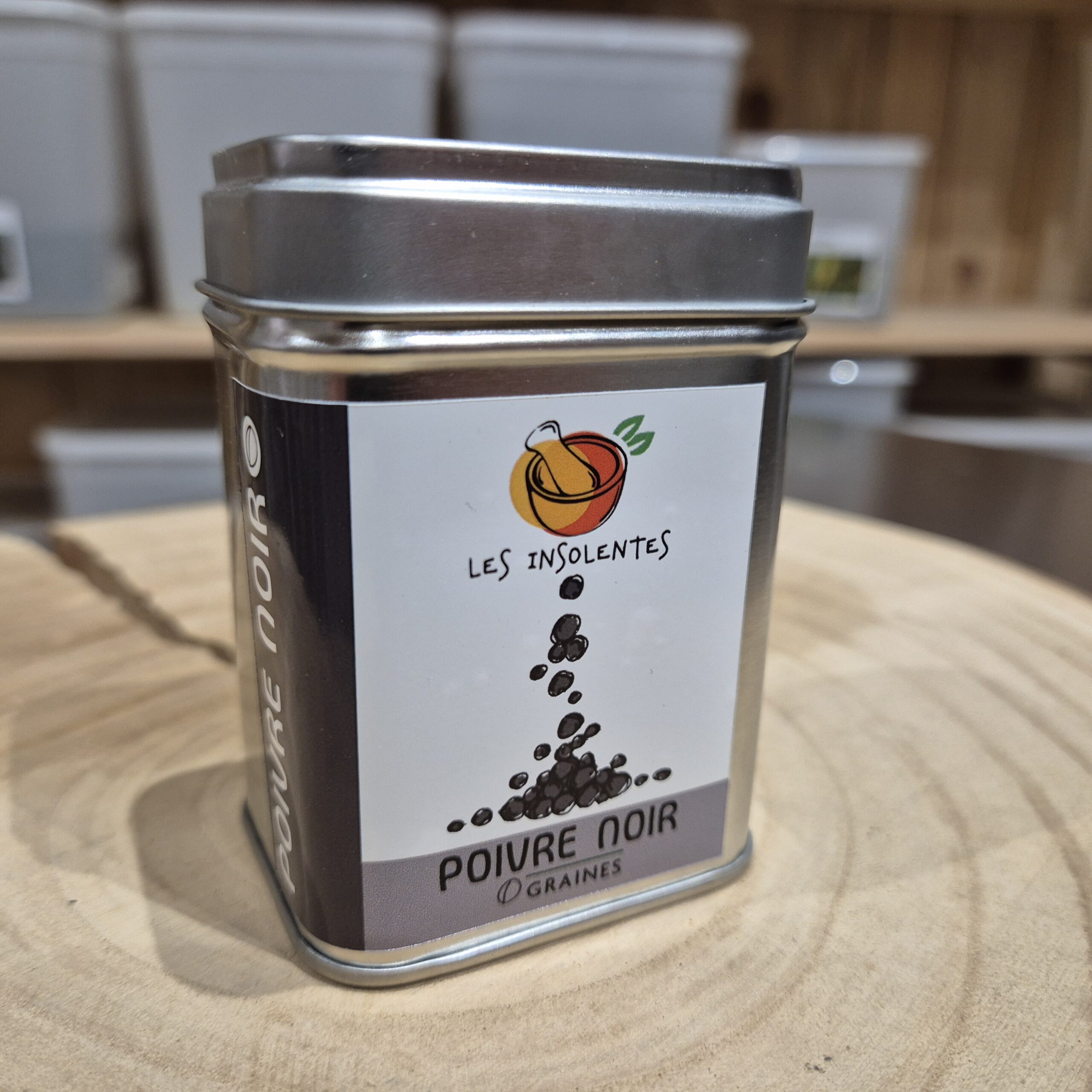 Poivre noir bio en grains Les Insolentes – 80 g